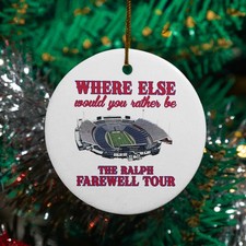 The Ralp Farewell Tour Ceramic Christmas Ornmament - Buffalo Tribute Keepsake