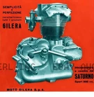 Gilera 500 Saturno engine Poster 1949 modern print advertisement