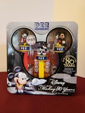 PEZ Disney MICKEY MOUSE 80th Anniversary 2007 Tin Collector's Set NIB 
