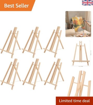 Vielseitige 6 Stück 16 Zoll Holz Staffeleien - Ideal für Kunstausstellungen & Hochzeiten