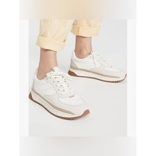 Madewell Kickoff Trainer Sneakers Nubuck Leather Antique Cream Multi Women 9