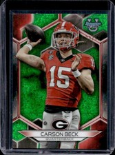 2023 Bowman University Best Carson Beck Green Mini Diamond Refractor #/99