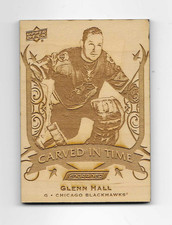 2019-20 UPPER DECK ENGRAINED GLENN HALL CARVED IN TIME CARD # CT-24 (19-20)