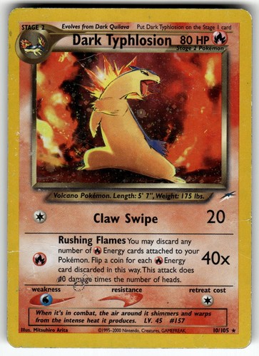Dark Typhlosion 10/105 Neo Destiny Holo Rare