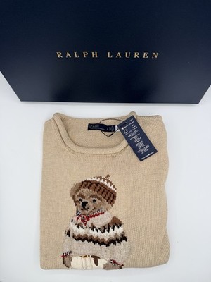 Polo Ralph Lauren Beige Polo Bear Sweater Women s Large