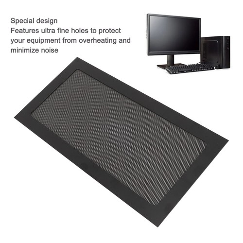 (Black)2Pcs Computer Cooler Fan Dust Filter Magnetic Frame PC Fan Dust Mesh JY - Afbeelding 10 van 12