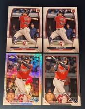(4) Bo Naylor 2023 Topps Chrome LOGOFRACTOR Rookie Card #54 RC Guardians