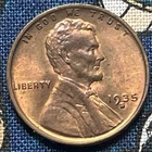 1935 S UNCirculated Lincoln Wheat Cent Great Color S01