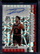 Devon Dotson 2020-21 Panini Mosaic #RA-DDT Rookie Auto Silver Mosaic Prizm