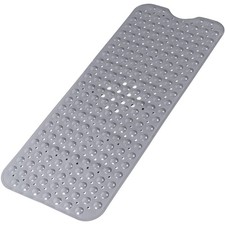 Large Non Slip Bathtub Mat, Extra Long Bath Mat for Tub, 40 x 16 Inch, Machin...
