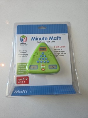 Learning Resources Minute Math Electronic Flash Card Game Age 6-9