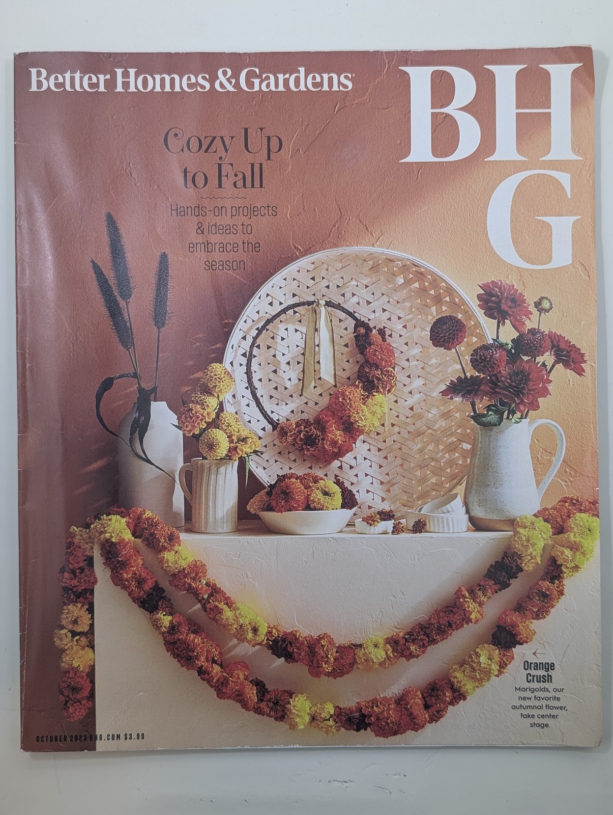 Better Homes & Gardens Magazine October 2023 BHG Cozy Up To Fall Decor Projects