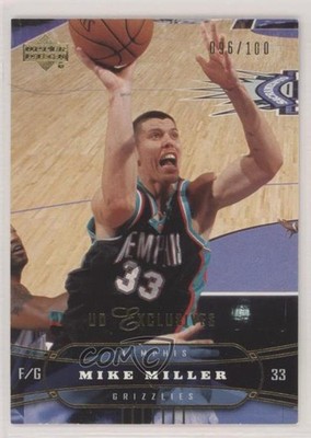 2004-05 Upper Deck Gold UD Exclusives 96/100 Mike Miller #90 l3m