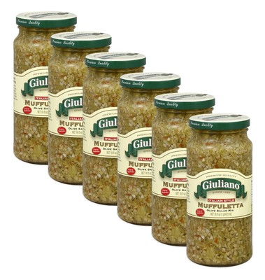 Muffuletta Olive Salad Mix, 16 Ounce - 6 per case.