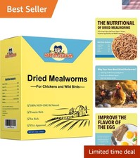 11lb Dried Mealworms for Chickens Snacks for Birds Bulk-Treats for Laying Hen...