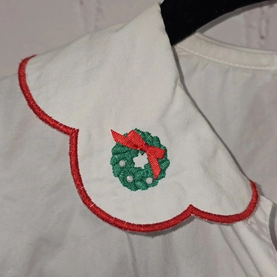 Hartstrings Girls Christmas Wreath Long Sleeve Shirt - Image 2 of 4