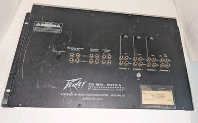 Peavey Electronics CD MIX 9072A Professional DJ Mixer - No Power