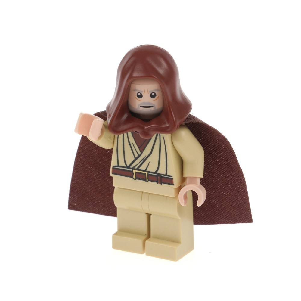 1X Lego Minifigure Star Wars Obi-Wan Kenobi Old Jedi Hood Cape 7965 SW0336