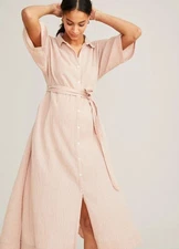 Hatch Maternity Women's The Elsa Dress | Petal Gingham Size 1 (S/4-6) $278 NEW