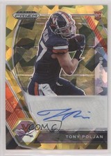 2021 Panini Prizm Draft Picks Gold Ice Tony Poljan #DPA-TOP Auto 0l2