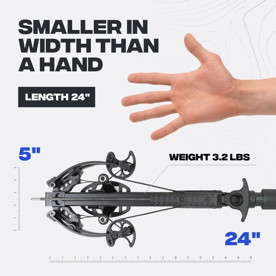 BALLISTA BAT Compound Crossbow Pistol with L-Stock 300fps /130lbs/3lbs - Image 3 of 4