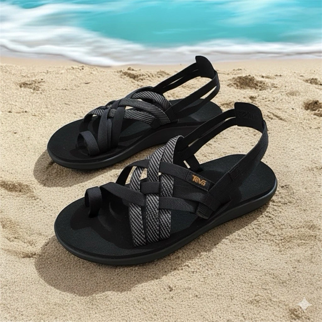 New Teva Women's Size 8 Voya Strappy Sandals Black
Opens in a new window or tab