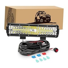12Inch 300W Triple Row Led Light Bar Spot 12Inch Light Bar Wiring Harness