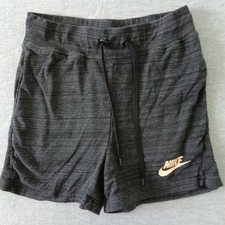 Nike Sportswear Gym Vintage Shorts Charcoal Heather Grey XS 837456-010