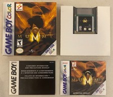 2000 NINTENDO GAME BOY COLOR GBC THE MUMMY CIB TESTED WORKS