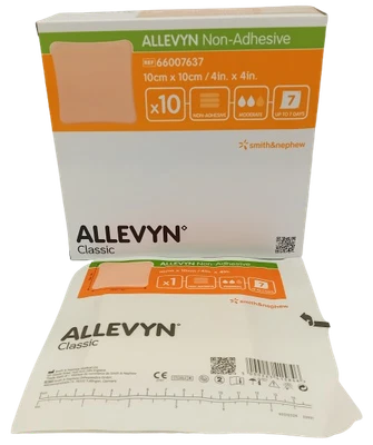 Allevyn Non-Adhesive Foam Dressing 10cm x 10cm – Box of 10