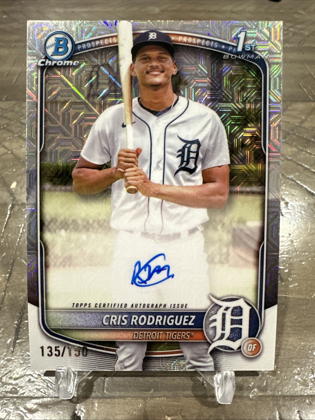 CRIS RODRIGUEZ 2025 BOWMAN CHROME 1ST HTA CHOICE AUTO /150