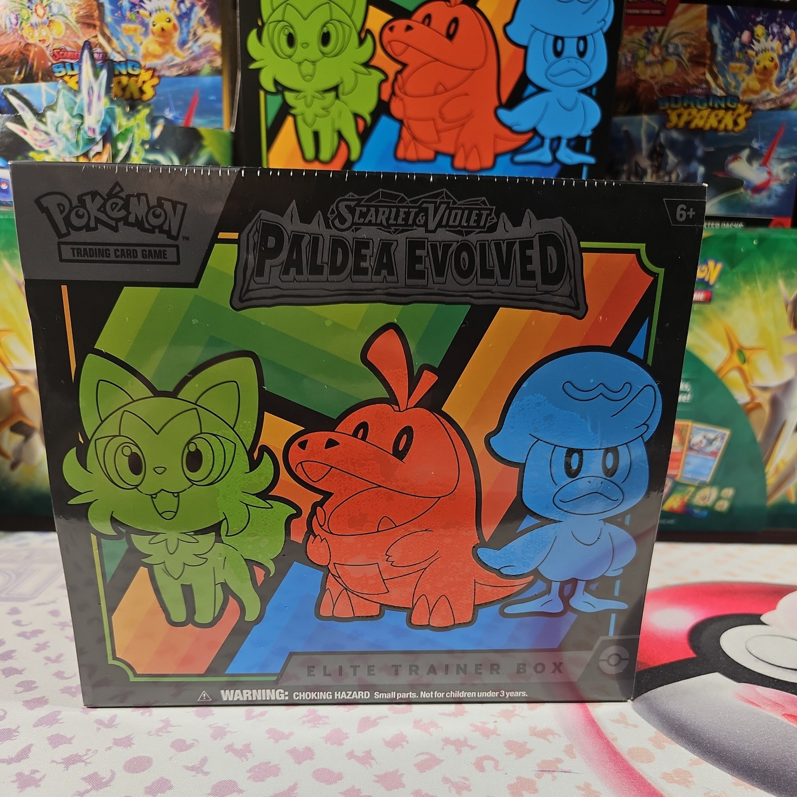 Nintendo Pokémon TCG Scarlet Violet Paldea Evolved Elite Trainer Box with 9 Booster Packs