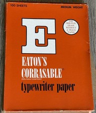 Vintage Eaton’s Corrasable 90 Medium Weight Typewriter Paper thumbnail