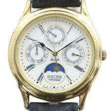 Seiko V33F-6A10 Alba Success Orologio Vintage Sole e Luna con Fasi Lunari Giappone