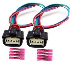LIZAPUS 2PCS 4-Pin HID Halogen Headlight Connector Compatible with 2013 