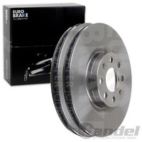 2X Eurobrake Bremsscheiben 284Mm BelÜFtet Vorne Passend FÜR Fiat Grande Punto