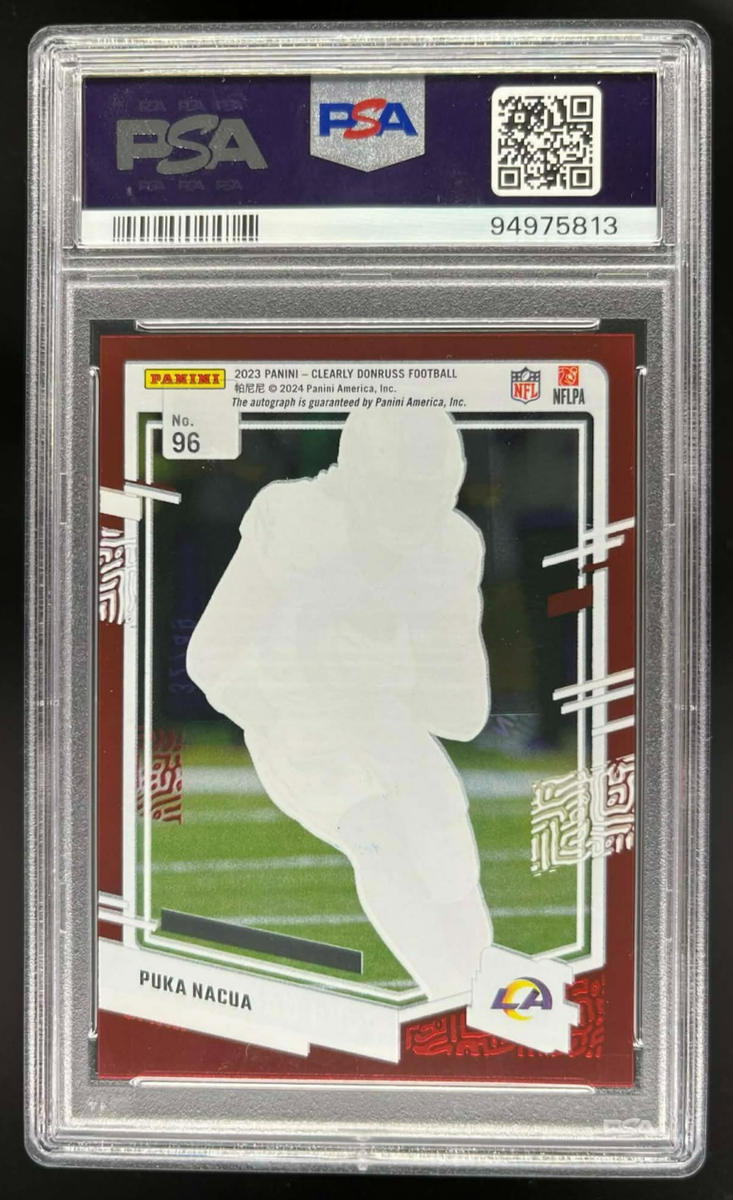 2023 Panini Clearly Donruss - Puka Nacua #96 Red Autographs /49