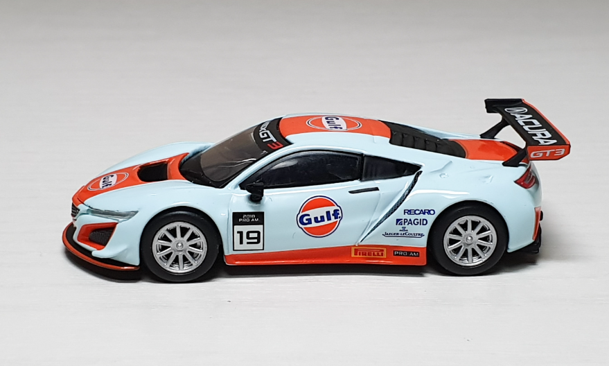 Mini GT Acura NSX Gulf Racing Gt3 #19 USA Mijo Exclusives 1 64 for
