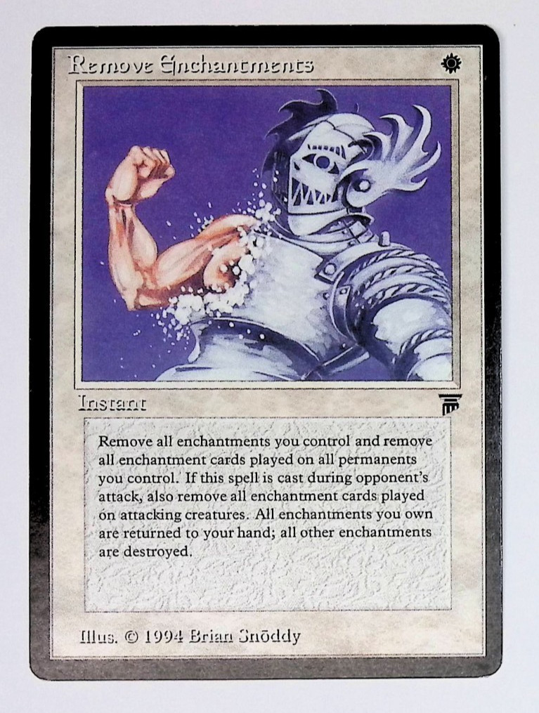 Remove Enchantments Legends  Magic the Gathering 1994 Brian Snōddy