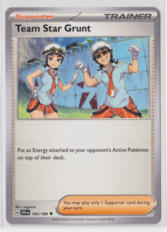 Pokemon Scarlet and Violet 195/198 Team Star Grunt