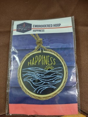 Creativity At Sea Happiness Is...Embroidery Kit Complete New Nautical Beach 