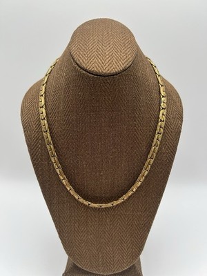 Miriam Haskell Necklace Gold Tone Vintage Chain 16  Choker Balls Classic