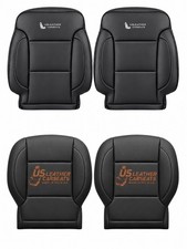 2015 - 2019 Gmc Yukon 1500 Xl Denali Front Top Bottom Leather Seat Cover Black 2015 - 2019 Gmc Yukon 1500 Xl Denali Front Top Bottom Leather Seat Cover Black