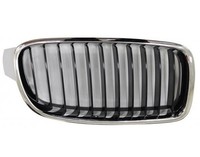 Gitter Grill Vorne Rechts BMW 3ER Luxury F30 2012-2015 VERCHROMT-SCHWARZ