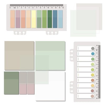Clear Sticky Notes 700 Sheets,Waterproof Translucent Memo Pads,Multicolor
