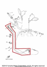 NEW OEM YAMAHA FZ09 FZ 09 THROTTLE CABLE ASSEMBLY