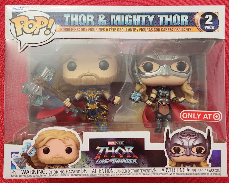 Funko POP! Marvel: Thor Love & Thunder: THOR & MIGHTY THOR 2 pk Target Exclusive