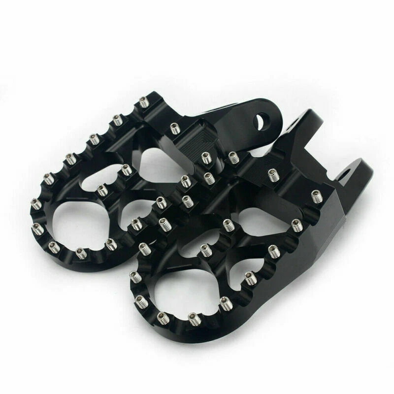 Black CNC Footpegs Foot Pegs for HONDA CRF1000L CR80R CR85R XR250R XR400R XR650R - Изображение 2 из 4
