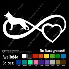 German Shepherd Infinity Decal Sticker Dog Breed Love Life K9 Search Work Guard