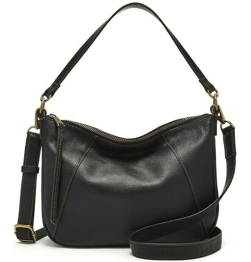 Fossil Skylar Crossbody Shoulder Bag Black Leather SHB2656001 NWT $180 Retail